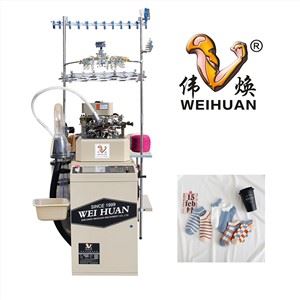 ถุงเท้าถักเครื่องสำหรับทอผ้าเทอร์รี่และธรรมดา (WH 6F R) คอมพิวเตอร์ป้อนทวิ Weihuan (WH)